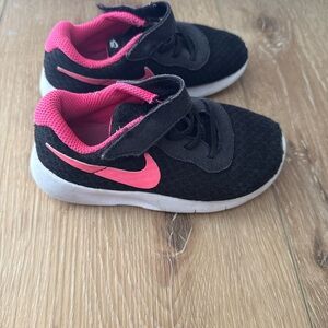 Nike Kids Black and Pink Athletic Sneakers